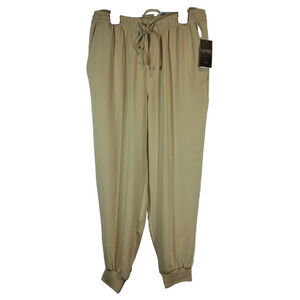NEW LAUREN Ralph Lauren Sz 4P Petite Tan Label Jogger Balloon Pants Prchmnt C21